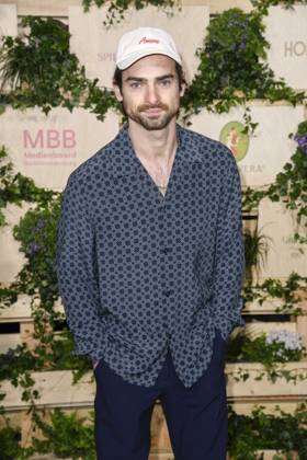 Aaron Hilmer Actor at the Medienboard Party at Holzmarkt in Berlin at the 75th Berlin International Film Festival on February 15, 2025 in Berlin Berlin Germany
