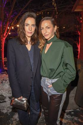Antje Traue and Katharina Schüttler actresses as guests at the Medienboard Party at Holzmarkt in Berlin at the 75th Berlin International Film Festival on 15 02 2025 in Berlin Berlin Germany