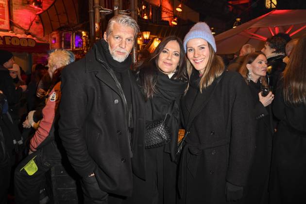 Kai Wiesinger, Bettina Zimmermann and Bettina Lamprecht Actors as guests at the Medienboard Party at Holzmarkt in Berlin at the 75th Berlin International Film Festival on 15 02 2025 in Berlin Berlin Germany