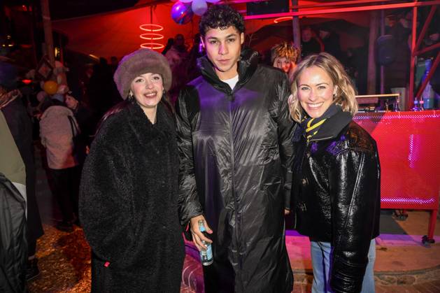 Nellie Thalbach, Leon Klein and Sina Tkotsch Actors as guests at the Medienboard Party at Holzmarkt in Berlin at the 75th Berlin International Film Festival on 15 02 2025 in Berlin Berlin Germany