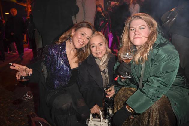 Britta Steffenhagen Christine Urspruch and Gisa Flake Actresses as guests at the Medienboard Party at Holzmarkt in Berlin at the 75th Berlin International Film Festival on 15 02 2025 in Berlin Berlin Germany