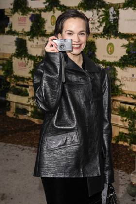 Emilia Schüle actress taking photos as a guest at the Medienboard Party at Holzmarkt in Berlin at the 75th Berlin International Film Festival on February 15, 2025 in Berlin Berlin Germany