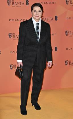 Isabella Rossellini attends the EE BAFTA Film Awards Nominees™ Party 2025, Supported by Bvlgari , at The National Gallery in London, England. UK. Saturday 15th February 2025. Copyright: xJamesxWarrenx EE BAFTA FILM AWARDS NOMINEES - PARTY 202550