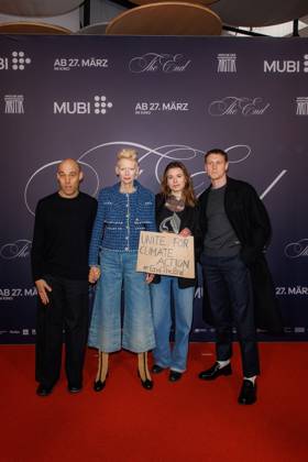 MUBI Preview Screening The End Joshua Oppenheimer, Tilda Swinton, Luisa Neubauer and George MacKay at the MUBI Preview Screening for the feature film THE END on the occasion of the 75th Berlinale at the Astor Filmlounge on 16 02 2025 in Berlin Copyright: xEventpressxKochanx