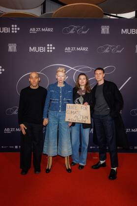 MUBI Preview Screening The End Joshua Oppenheimer, Tilda Swinton, Luisa Neubauer and George MacKay at the MUBI Preview Screening for the feature film THE END on the occasion of the 75th Berlinale at the Astor Filmlounge on 16 02 2025 in Berlin Copyright: xEventpressxKochanx
