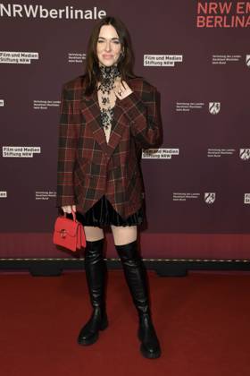Kim Riedle Actress at the 22 NRW Reception of the State of NRW and the Film und Medienstiftung NRW at the Representation of the State of North Rhine-Westphalia in Berlin at the 75 International Film Festival on 16 02 2025 in Berlin Berlin Germany