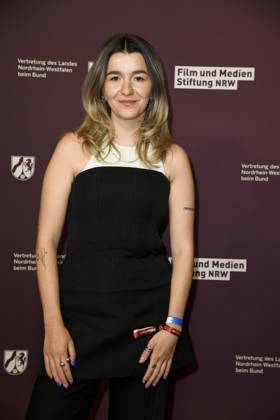 Maria Popov as a guest at the 22 NRW Reception of the State of NRW and the Film und Medienstiftung NRW at the Representation of the State of North Rhine-Westphalia in Berlin at the 75 International Film Festival on 16 02 2025 in Berlin Berlin Germany