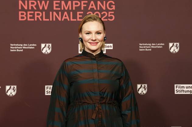 Rosalie Thomass at the 22 NRW Reception of the State of NRW and the Film und Medienstiftung NRW as part of the Berlinale 2025 at the Representation of the State of North Rhine-Westphalia Berlin, 16 02 2025 Foto:xD.xBedrosianx xFuturexImagex nrw_5327