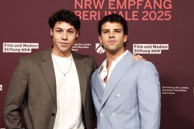 Leon Klein and Ilyes Raoul at the 22 NRW Reception of the State of NRW and the Film und Medienstiftung NRW as part of the Berlinale 2025 at the Representation of the State of North Rhine-Westphalia Berlin, 16 02 2025 Foto:xD.xBedrosianx xFuturexImagex nrw_5371