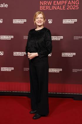 Caroline Peters at the 22 NRW Reception of the State of NRW and the Film und Medienstiftung NRW as part of the Berlinale 2025 at the Representation of the State of North Rhine-Westphalia Berlin, 16 02 2025 Foto:xD.xBedrosianx xFuturexImagex nrw_5374