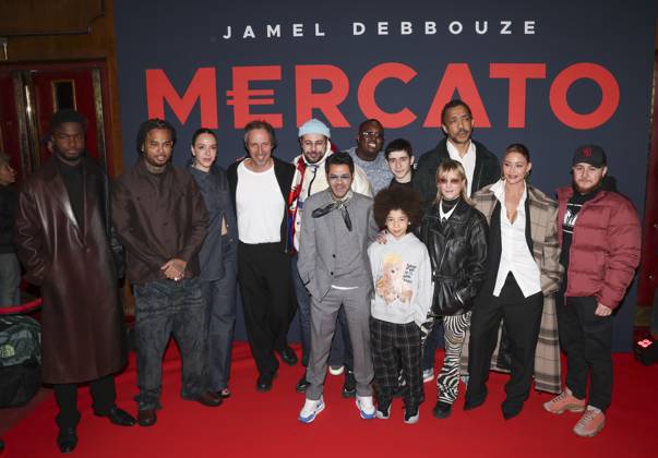 CELEBRITES : Avant Premiere du film Mercato - Paris - 17 02 2025 StÃ phane Bak - Monia Chokri - Tristan Seguela - Hakim Jemili - Jamel Debbouze - Milo Machado-Graner - Vincent Rottiers ParisFrance  Copyright: xMichtofx