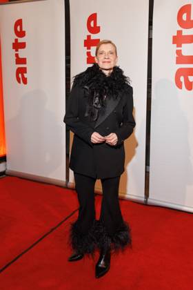 Berlinale Arte reception Caroline Peters at the ARTE G E I E reception on the occasion of the 75th Berlinale at the Akademie der Künste on 17 02 2025 in Berlin Copyright: xEventpressxKochanx