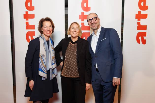 Berlinale Arte reception Heike Hempel and Dr. Markus Nievelstein at the ARTE G E I E reception on the occasion of the 75th Berlinale at the Akademie der Künste on 17 02 2025 in Berlin Copyright: xEventpressxKochanx