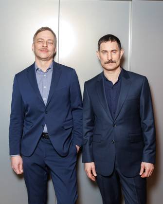 Berlinale Arte reception Tom Wlaschiha and Clemens Schick at the ARTE G E I E reception on the occasion of the 75th Berlinale at the Akademie der Künste on 17 02 2025 in Berlin Copyright: xEventpressxKochanx