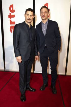 Clemens Schick and Tom Wlaschiha at the ARTE reception as part of the Berlinale 2025 at the Akademie der Künste on Pariser Platz Berlin, 17 02 2025 Foto:xJ.xKnowlesx xFuturexImagex arte_5218