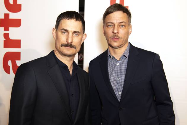 Clemens Schick and Tom Wlaschiha at the ARTE reception as part of the Berlinale 2025 at the Akademie der Künste on Pariser Platz Berlin, 17 02 2025 Foto:xJ.xKnowlesx xFuturexImagex arte_5219