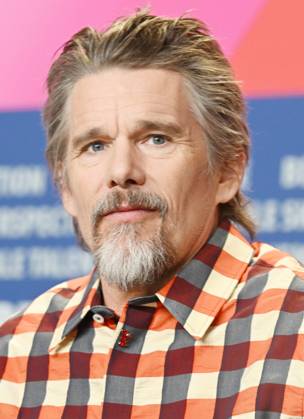 American actor Ethan Hawke attends the press conference for Blue Moon at the 75th Berlin Film Festival in Berlin, Germany on Tuesday, February 18, 2025.  BER20250218130 RUNExHELLESTAD
