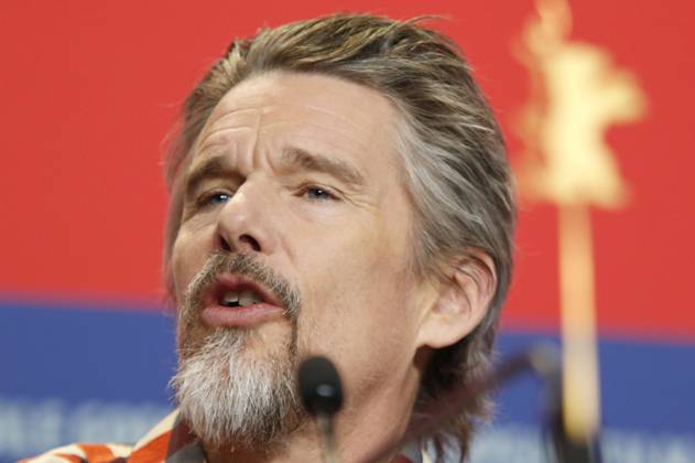 Ethan Hawke at the press conference for the movie Blue Moon at the Berlinale 2025 75 Berlin International Film Festival at the Hotel Grand Hyatt Berlin, 18 02 2025 Foto:xC.xTamckex xFuturexImagex moon_5333