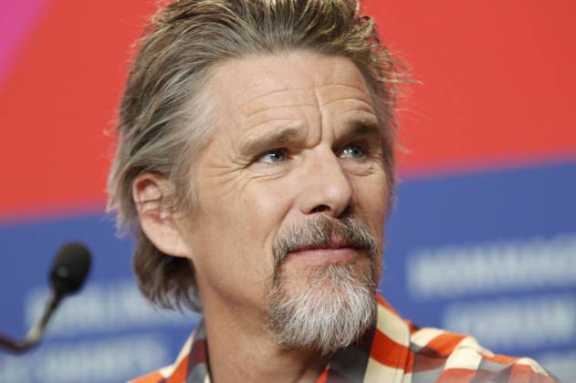 Ethan Hawke at the press conference for the movie Blue Moon at the Berlinale 2025 75 Berlin International Film Festival at the Hotel Grand Hyatt Berlin, 18 02 2025 Foto:xC.xTamckex xFuturexImagex moon_5334