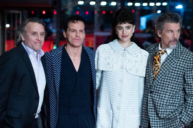 Berlinale The Thing with Feathers Premiere Richard Linklater, Andrew Scott, Margaret Qualley and Ethan Hawke attending The Thing with Feathers Premiere during the 75th Berlin International Film Festival (Berlinale) in Berlin, Germany, on February 18, 2025. Photo by Aurore Marechal ABACAPRESS.COM Berlin Germany  Copyright: xMarechalxAurore ABACAx