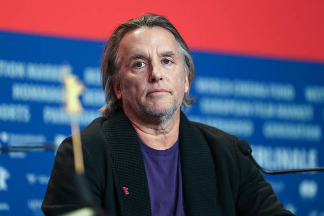 February 18, 2025, Berlin, Brandenburg, Germany: The 75th Berlinale Film Festival is taking place in Berlin from 13 to 23 February 2025. Movie director Richard Linklater answers journalists questions during a press conference Berlin Germany - ZUMAt227 20250218_zip_t227_004 Copyright: xMarinaxTakimotox