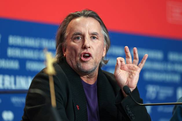 February 18, 2025, Berlin, Brandenburg, Germany: The 75th Berlinale Film Festival is taking place in Berlin from 13 to 23 February 2025. Movie director Richard Linklater answers journalists questions during a press conference Berlin Germany - ZUMAt227 20250218_zip_t227_007 Copyright: xMarinaxTakimotox