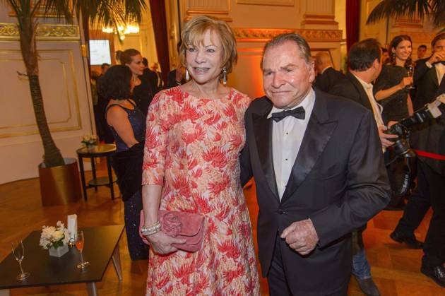 Fritz Wepper with Woman Angelika at the Karl Spiehs 85 Birthday party Party for Friends in the Wiener Hofburg at Redoutensaal on Saturday 19 March 2016 in Vienna Austria Vienna Austria