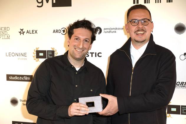 David Hadda and Juri Sternburg at the 12th DAfFNE Award 2025 ceremony at Babylon Berlin, 21 02 2025 Foto:xT.xBartillax xFuturexImagex daffne_5268