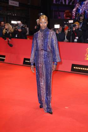 Florence Kasumba arriving at the Closing Ceremony at the Berlinale Palast of the International Film Festival Berlinale on February 22, 2025 in Berlin Berlinale 2025 Closing Ceremony