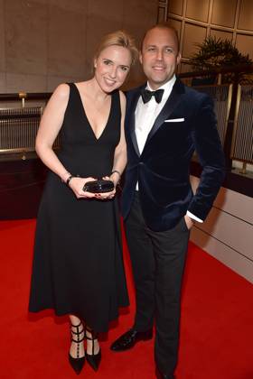 73 VBKI Ball Berlin FDP Vice Sebastian Czaja with wife Katharina at the 73 VBKI Ball at the Hotel Intercontinental for the 75th Berlinale in Berlin, on 17 02 2025 Photopress Mueller