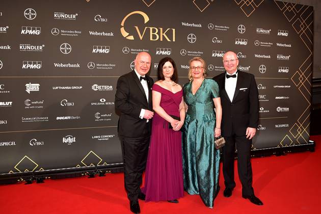 73 VBKI Ball Berlin Berlins Governing Mayor Kai Wegner and his girlfriend, Senator for Education Katharina Günther Wünsch both CDU at the 73 VBKI Ball at the Hotel Intercontinental for the 75th Berlinale in Berlin, on 17 02 2025 Photopress Mueller