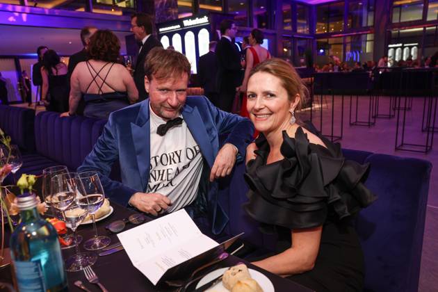 VBKI Business Ball 2025 Tim Renner with his wife Petra Husemann The VBKI invites you to the Business Ball 2025 at the Hotel InterContinental in Berlin Copyright: xEventpressxFuhrx