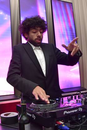 73 VBKI Ball Berlin DJ Noah Becker on turntables, VBKI späti at the 73 VBKI Ball at the Hotel Intercontinental for the 75th Berlinale in Berlin, on 17 02 2025 Photopress Mueller