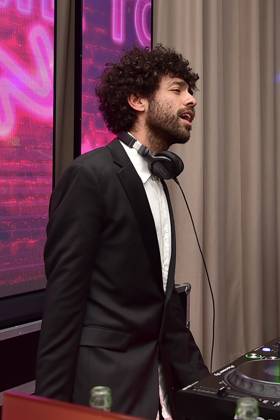 73 VBKI Ball Berlin DJ Noah Becker on turntables, VBKI späti at the 73 VBKI Ball at the Hotel Intercontinental for the 75th Berlinale in Berlin, on 17 02 2025 Photopress Mueller