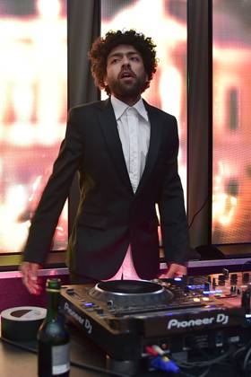 73 VBKI Ball Berlin DJ Noah Becker on turntables, VBKI späti at the 73 VBKI Ball at the Hotel Intercontinental for the 75th Berlinale in Berlin, on 17 02 2025 Photopress Mueller