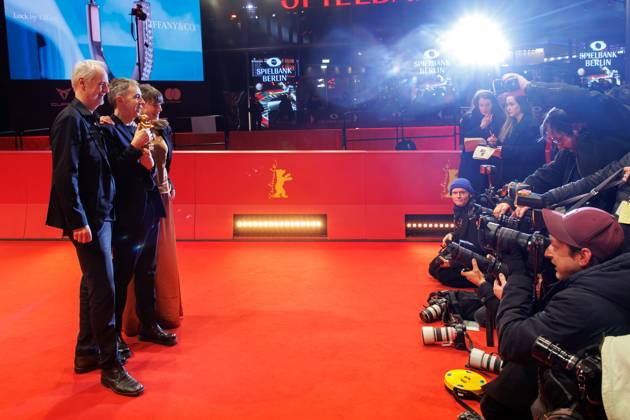 Berlinale Closing Gala Award Ceremony Hege Hauff Hvattumon, Dag Johan Haugerud and Yngve Saether at the Closing Gala and Award Ceremony of the 75th Berlinale at the Berlinale Palast on 22 02 2025 in Berlin Copyright: xx