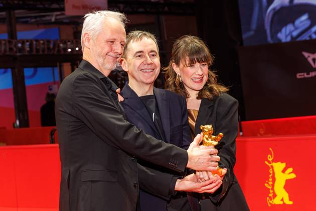 Berlinale Closing Gala Award Ceremony Hege Hauff Hvattumon, Dag Johan Haugerud and Yngve Saether at the Closing Gala and Award Ceremony of the 75th Berlinale at the Berlinale Palast on 22 02 2025 in Berlin Copyright: xx