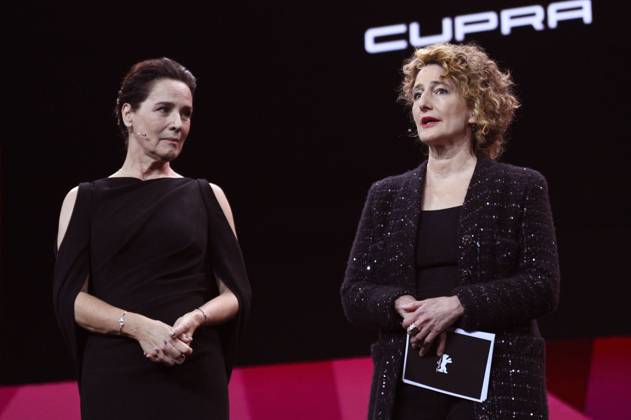 Desiree Nosbusch and Tricia Tuttle at the Closing Ceremony with Award Ceremony at the Berlinale 2025 75 Berlin International Film Festival in the Berlinale Palast Berlin, 22 02 2025 Foto:xN.xKubelkax xFuturexImagex closing_berlinale_5458
