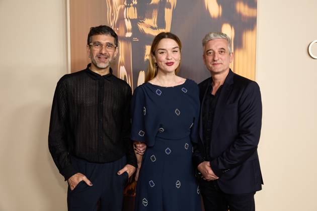 97th Oscars Nominees dinner Emmanuel Janvier, Julia Floch Carbonel and Jean-Christophe Spadaccini at the 97th Oscars Nominees dinner at the Academy Museum of Motion Pictures on Tuesday, February 25, 2025., Credit:Trae Patton The Academy Avalon United States of America, CA, Los Angeles, Academy Museum of Motion Pictures  Copyright: xTraexPattonx xThexAcademyx xAvalonx 0969220397