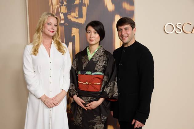 97th Oscars Nominees dinner Hanna Aqvilin, Shiori Ito and Eric Nyari at the 97th Oscars Nominees dinner at the Academy Museum of Motion Pictures on Tuesday, February 25, 2025., Credit:Trae Patton The Academy Avalon United States of America, CA, Los Angeles, Academy Museum of Motion Pictures  Copyright: xTraexPattonx xThexAcademyx xAvalonx 0969222772