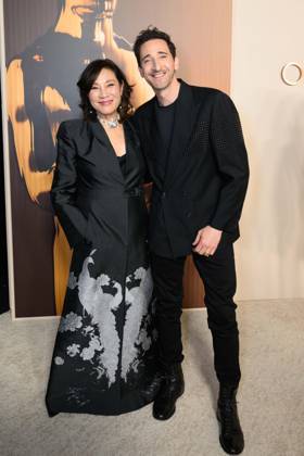 97th Oscars Nominees dinner Academy President Janet Yang and Adrien Brody at the 97th Oscars Nominees dinner at the Academy Museum of Motion Pictures on Tuesday, February 25, 2025., Credit:Trae Patton The Academy Avalon United States of America, CA, Los Angeles, Academy Museum of Motion Pictures  Copyright: xTraexPattonx xThexAcademyx xAvalonx 0969224473