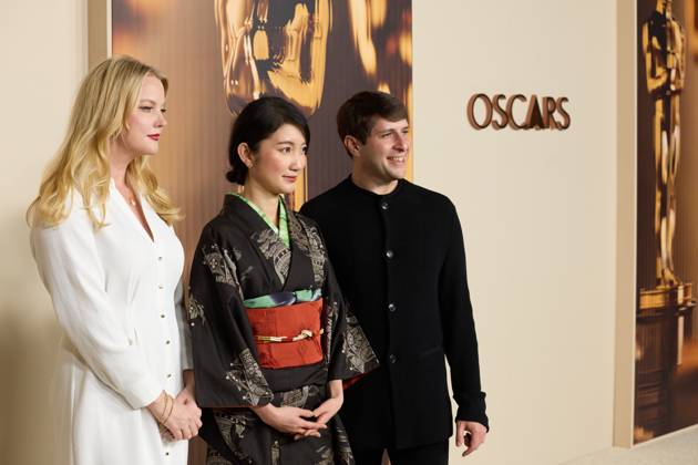 97th Oscars Nominees dinner Hanna Aqvilin, Shiori Ito and Eric Nyari at the 97th Oscars Nominees dinner at the Academy Museum of Motion Pictures on Tuesday, February 25, 2025., Credit:Trae Patton The Academy Avalon United States of America, CA, Los Angeles, Academy Museum of Motion Pictures  Copyright: xTraexPattonx xThexAcademyx xAvalonx 0969212556