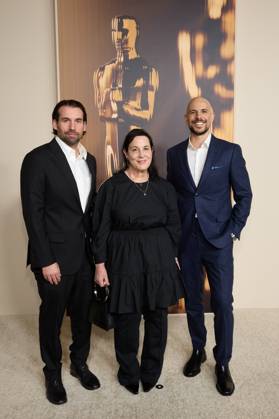 97th Oscars Nominees dinner Alex Heineman, Arianne Phillips and Fred Berger at the 97th Oscars Nominees dinner at the Academy Museum of Motion Pictures on Tuesday, February 25, 2025., Credit:Trae Patton The Academy Avalon United States of America, CA, Los Angeles, Academy Museum of Motion Pictures  Copyright: xTraexPattonx xThexAcademyx xAvalonx 0969220160