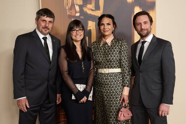 97th Oscars Nominees dinner Slava Leontyev, Paula DuPre™ Pesman, Aniela Sidorska, and Brendan Bellomo at the 97th Oscars Nominees dinner at the Academy Museum of Motion Pictures on Tuesday, February 25, 2025., Credit:Trae Patton The Academy Avalon United States of America, CA, Los Angeles, Academy Museum of Motion Pictures  Copyright: xTraexPattonx xThexAcademyx xAvalonx 0969220429