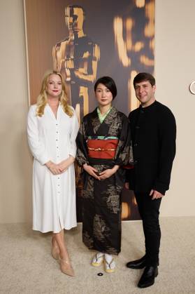 97th Oscars Nominees dinner Hanna Aqvilin, Shiori Ito and Eric Nyari at the 97th Oscars Nominees dinner at the Academy Museum of Motion Pictures on Tuesday, February 25, 2025., Credit:Trae Patton The Academy Avalon United States of America, CA, Los Angeles, Academy Museum of Motion Pictures  Copyright: xTraexPattonx xThexAcademyx xAvalonx 0969222744