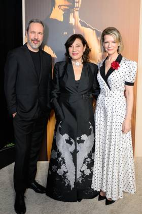 97th Oscars Nominees dinner Academy President Janet Yang with Denis Villeneuve and Tanya Lapointe at the 97th Oscars Nominees dinner at the Academy Museum of Motion Pictures on Tuesday, February 25, 2025., Credit:Trae Patton The Academy Avalon United States of America, CA, Los Angeles, Academy Museum of Motion Pictures  Copyright: xTraexPattonx xThexAcademyx xAvalonx 0969224530