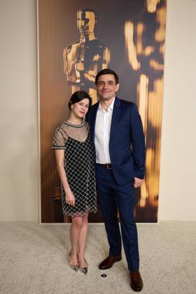 97th Oscars Nominees dinner Juliette Marquet and Loïc Espuche at the 97th Oscars Nominees dinner at the Academy Museum of Motion Pictures on Tuesday, February 25, 2025., Credit:Trae Patton The Academy Avalon United States of America, CA, Los Angeles, Academy Museum of Motion Pictures  Copyright: xTraexPattonx xThexAcademyx xAvalonx 0969221089