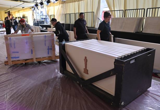Preparations for the 97th Academy Awards are underway in the Hollywood section of Los Angeles on Wednesday, February 26, 2025. Oscar winners will be announced during an ABC live telecast on March 2.  LAP2025022707 JIMxRUYMEN