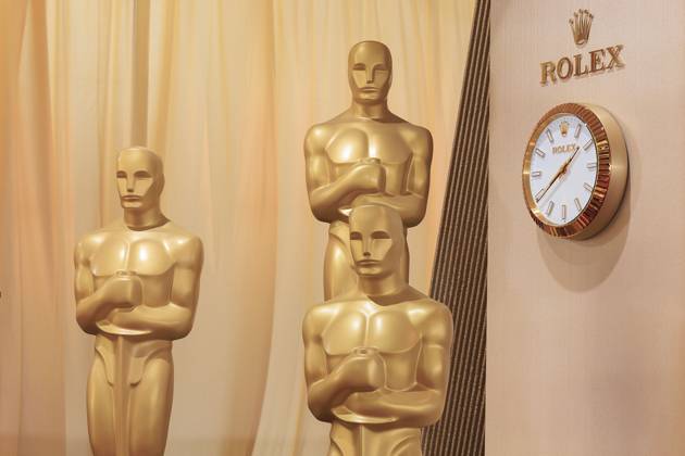 March 1, 2025, Hollywood, California, USA: Oscar statuettes are position in preparations on the Red Carpet on Saturday March 1, 2025 at the Dolby Theater in Los Angeles, California for the upcoming 97th Academy Awards. JAVIER ROJAS PI Hollywood USA - ZUMAp124 20250301_zaa_p124_011 Copyright: xJavierxRojasx