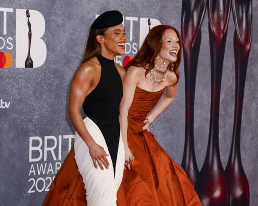 March 1, 2025, London, United Kingdom: Alex Scott and Jess Glynne attend The BRIT Awards 2025 at The O2 in Greenwich, London, United Kingdom. London United Kingdom - ZUMAs197 20250301_aaa_s197_485 Copyright: xCatxMorleyx